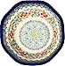 Polish Pottery Ceramika Boleslawiec,  0423/238, Bowl Viki 1, 3 1/4 Cups, Royal Blue Patterns with Red Cornflower and Blue Butterflies Motif