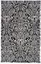 Hand Tufted Candice Olson Paisley Black/White Wool Rug CO39 (8' x 11')