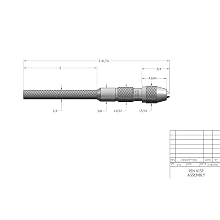 Starrett 240C Pin Vises With Tapered Collet, 0.045" - 0.135" Range