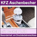 KFZ Auto Aschenbecher blau LED Beleuc...
