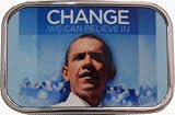 Mens OBAMA 'CHANGE WE CAN BELIEVE IN' Punk Rock Metal Belt Buckle