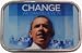 Mens OBAMA 'CHANGE WE CAN BELIEVE IN' Punk Rock Metal Belt Buckle