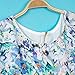 Zeagoo Fashion High Low Vintage Floral Print Short Sleeve Casual Top Blouse