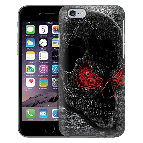 Apple iPhone 6 Case, Snap On Cover by Trek Digital Red Eye Skull Firm Case