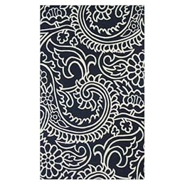 Product Image Paisley Printed Accent Rug - Black