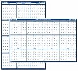 House of Doolittle 24 X 37 Inches Write-On/Wipe-Off Academic July 2013 to June 2014 Wall Planner Vertical and Horizontal Formats Recycled (HOD395)
