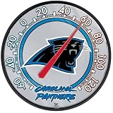 CAROLINA PANTHERS OFFICIAL 12.75" DIAMETER NFL THERMOMETER