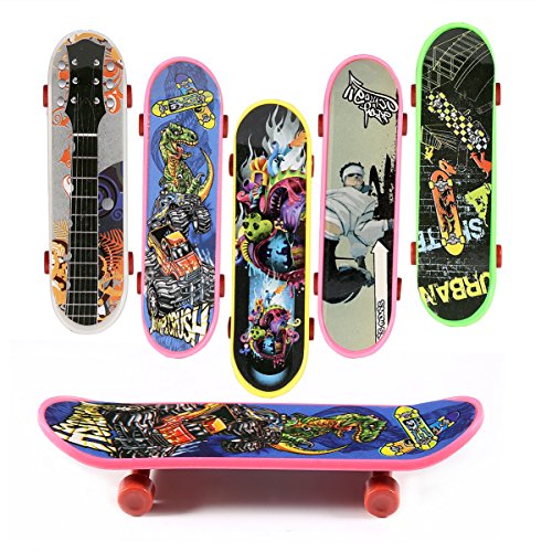 ONEDONE Mini Finger Skateboard Toy Boy Kids Children Gift -8Pack (Random Pattern)