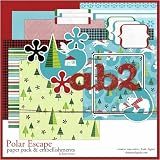 Digital Scrapbooking Kits   Polar Escape Kit digital scrapbooking software scrapbooking
