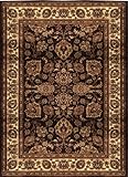 IMAGE OF Home Dynamix Marquis 12004-511 5-Feet 2-Inch by 7-Feet 2-Inch Area Rug, Brown/Ivory