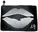 Lulu Guinness Embroidered Lips Large Top Zip