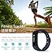 iWOWN Smart Bracelet i5plus IP65 Water Resistant Fitness Trackers with OLED Touch Screen, Bluetooth 4.0 Pedometer, Wristband, Sleep Monitor, Call/MSM Reminder for Android/ iOS Smartphone Blue