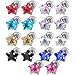 IBLUE Jewelry 9 Pairs Stainless Steel Womens CZ Stud Earrings Set Piercing