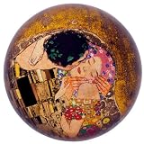 Gustav Klimt Crystal Glass Paperweight - The Kiss