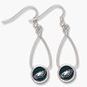 Philadelphia Eagles French Loop Dangle Earrings