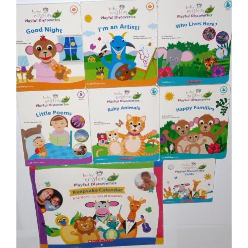 Baby Einstein Playful Discoveries Set of 6 Books, Cards, and Keepsake