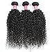 Allove Hair 6a 3bundles-pack Unprocessed Virgin Brazilian Kinkys Curly Hair Bundles Human Hair Extensions Weave 300g Natural Black
