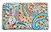 Multicolor Paisley Print King Size Kantha Quilt , Kantha Blanket, Bed Cover, King Kantha bedspread, Bohemian Bedding Kantha Size 90 Inch x 108 Inch by Marubhumi