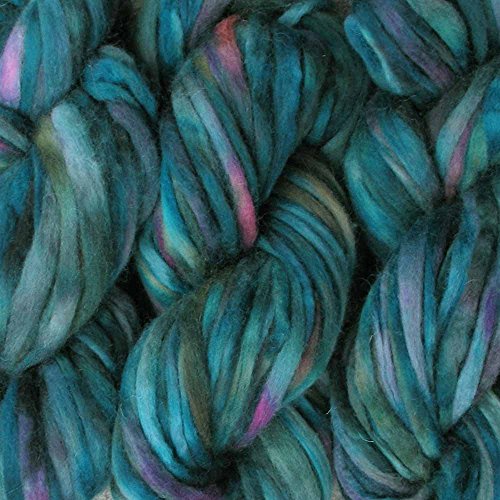 Living Dreams Super Zippy; Super Bulky Wool Yarn for Needle Knitting and Crochet; Hand Dyed in USA; 1 Ounce Mini Skein; Aurora