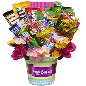 Art of Appreciation Gift Basket Happy Birthday Candy Bouquet