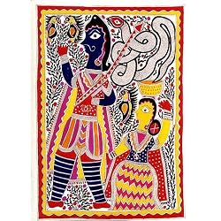 Madhubani Folk Paintings Organic Art Color Paper