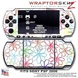 Kearas Flowers on White WraptorSkinz Skin and Screen Protector Kit fits Son ....