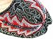 Beachcombers! Ethnic Embellished Silk Sequin & Beaded Indian Khussa Belly Dance Shoes Black Red