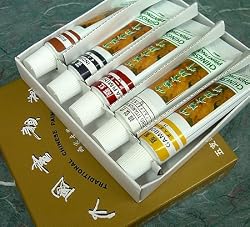 Set of 5 Traditional Chinese Watercolors