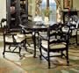 5pc Casual Dining Table and Chairs Set in Antique Black Finish