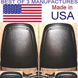 1973-1974 Dodge Coronet Black Seat Back Pair L=r Arms Of The Seat Have Metal Plates On The Ends replaces OEM