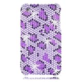 Talon 16665 Full Diamond Bling Phone Shell for Apple iPhone 3G, iPhone 3G S  – AT&T – 1 Pack – Case – Retail Packaging – Purple/Black