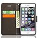 iPhone 5s case,iPhone 5 case,iPhone 5s/5 Wallet Case SouldioTM Prequim Quality PU Leather Flip Cover Wallet Protective Case for iPhone 5s/5 with Card Holder and Fodable Kickstand(Black)