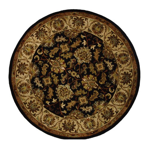 Safavieh Heritage HG628B Black 3' 6 Round Handmade Wool Area Rug