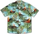 Volcano Lava Flow Men's Hawaiian Aloha Shirt