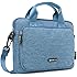 Evecase 14-Inch Classic Padded Briefcase Messenger Bag with Shoulder Strap and Handle for Laptop Notebook Ultrabook Chromebook Computer - Blue