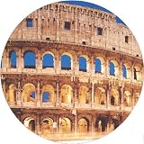 City Landmark 2.25 inch Large Badge Style Round Fridge Magnet Colosseum Rome