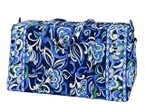 Vera Bradley Large Duffel Bag in Mediterranean Blue