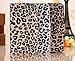 Yesoo Leather Wallet Case Cover with Aluminum Touch Pen and Silicone Key Chain for Samsung Galaxy S4 - Leopard Skin Pattern