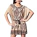 DJT Women's Batwing Sleeve Casual Tunic Dress Tops