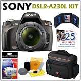Sony DSLR Alpha DSLR-A230L Digital SLR Camera Kit With Sony 18-55MM Lens + Accessory Kit