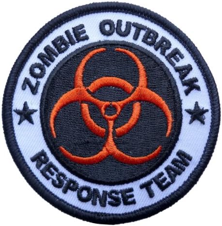 Velcro ZOMBIE Outbreak Response team Fallout [3 inches] ORANGE biohazard patch