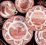 Wedgwood Johnson Brothers Old Britain Castles Pink 20 Piece Set