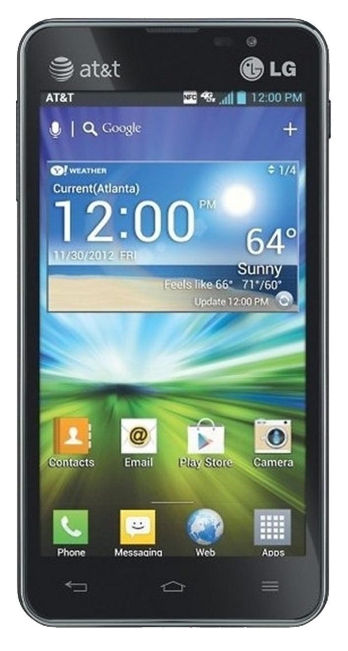 LG Escape P870 Unlocked GSM 4G LTE Dual-Core Android 4.0 Smartphone - Black