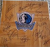 Dallas Mavericks Team Autographed / Signed Hardwood Tile