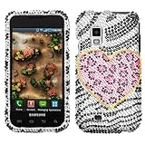 Samsung Fascinate i500 (Galaxy S) Diamond Crystal Bling Protector Case - Pl ....