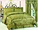 Emperor 4-Piece Jacquard California-King Comforter Set, Olive