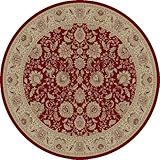 IMAGE OF Tayse Area Rug: Empire 2530 Red Round 8'