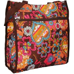 Rainbow Splash Shopper Tote Bag Purse Handbag