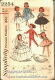 Dolls' Wardrobe Suitable for Little Miss Revlon and Miss Ginger Dolls, Simplicit