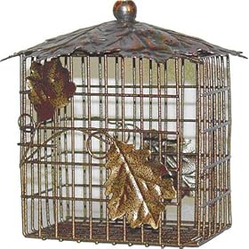 Heath Decorative Leaf Double Suet Basket by Heath